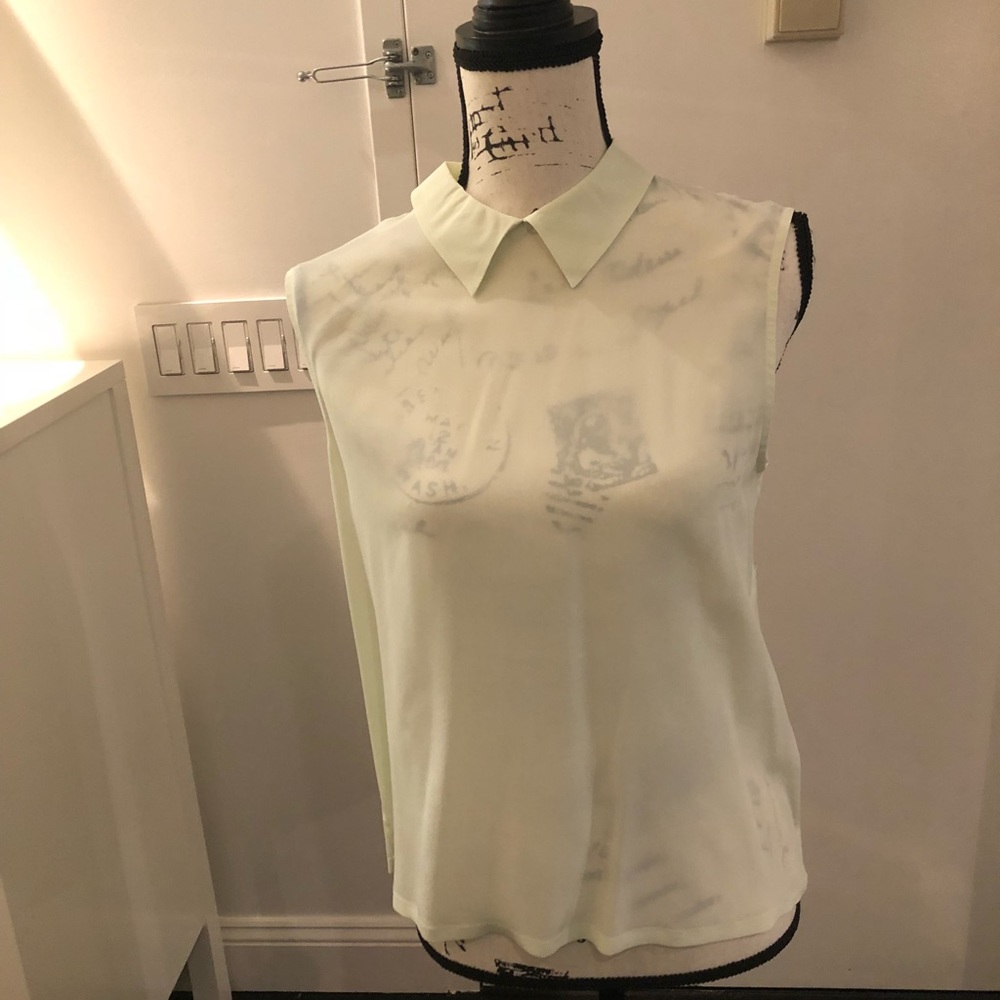 Equipment Mint Green Sleeveless Blouse. Size s/p